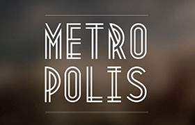 Metropolis 1920 双等线英文字体
