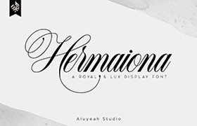 Hermaiona 创意英文字体