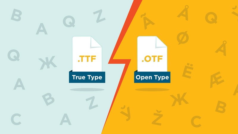字体格式TTF和OTF的区别，哪个好?