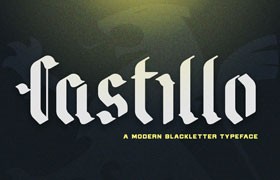 Castillo 哥特式英文字体，免费可商用