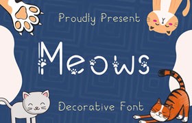 Meows 可爱的英文字体