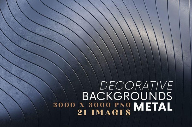 21张金属质感纹理PNG背景图片素材