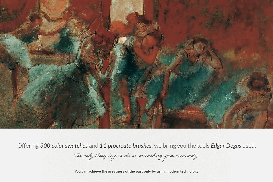 埃德加（Edgar Degas）油画Procreate笔刷