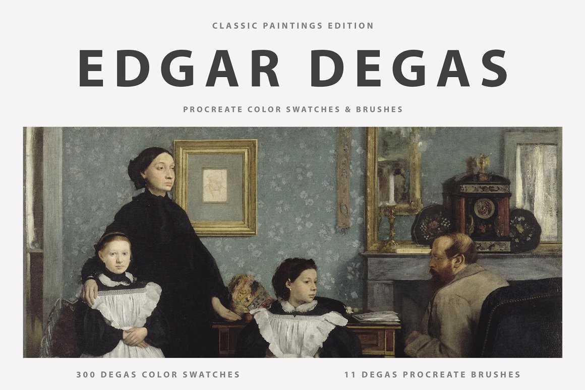 埃德加（Edgar Degas）油画Procreate笔刷