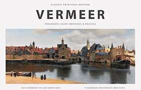 维米尔（Vermeer's）古典油画Procreate笔刷