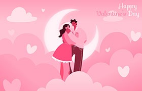 情人节营销活动矢量插画，AI源文件