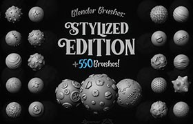 500+Blender建模雕刻笔刷