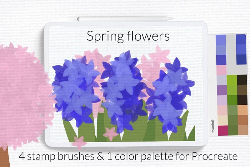 Procreate花朵图案笔刷