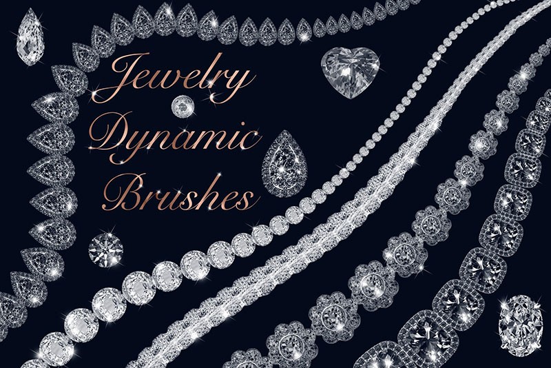 珠宝饰品设计动态PS笔刷 笔刷下载 素材集市