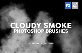 100个烟尘烟雾效果Photoshop笔刷