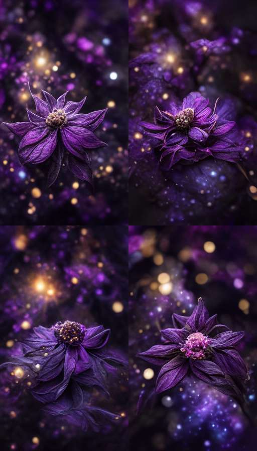 深紫色的花