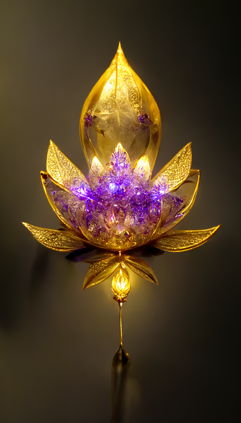 Clipart - Golden lotus