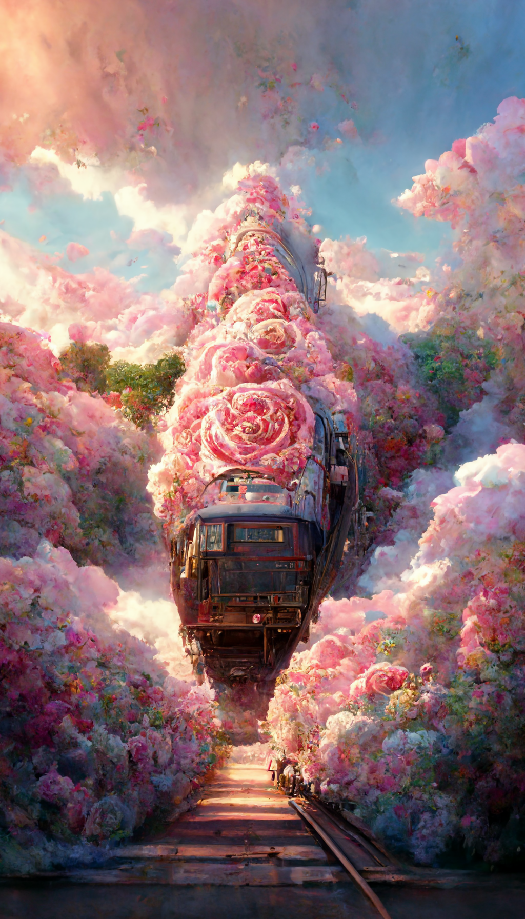 火车道情侣爱情壁纸-壁纸图片大全