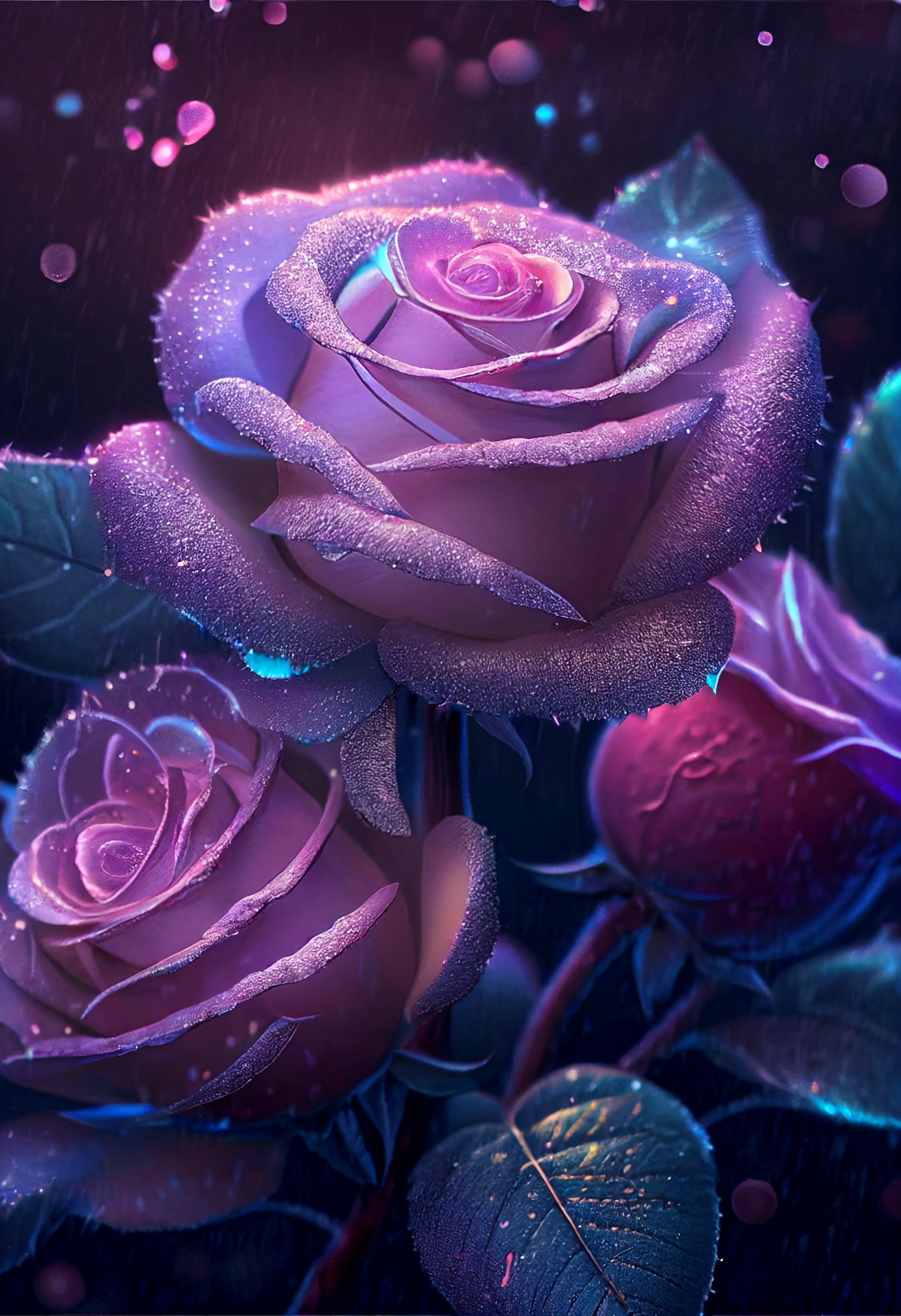 【1280x1024】美丽的紫色玫瑰壁纸 - 彼岸桌面