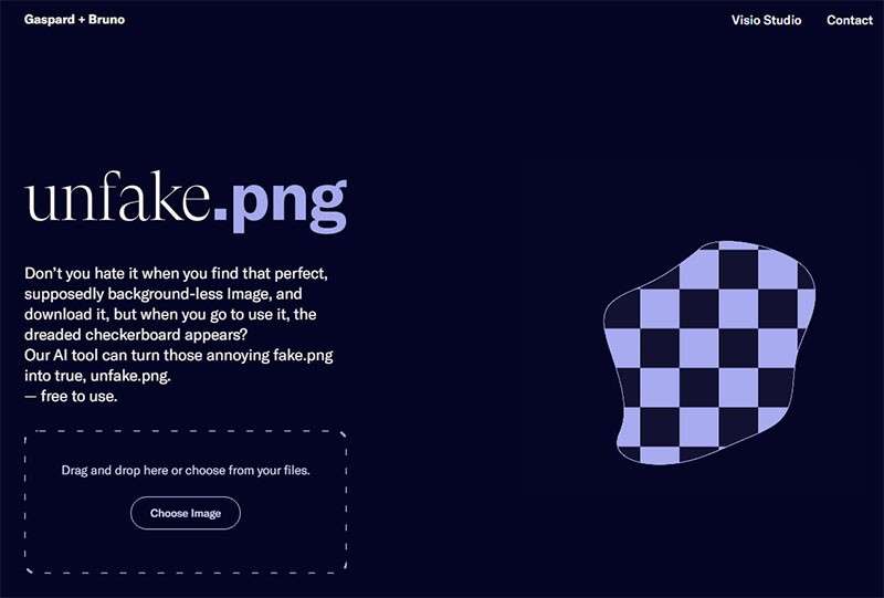 unfakepng：假透明PNG背景消除工具