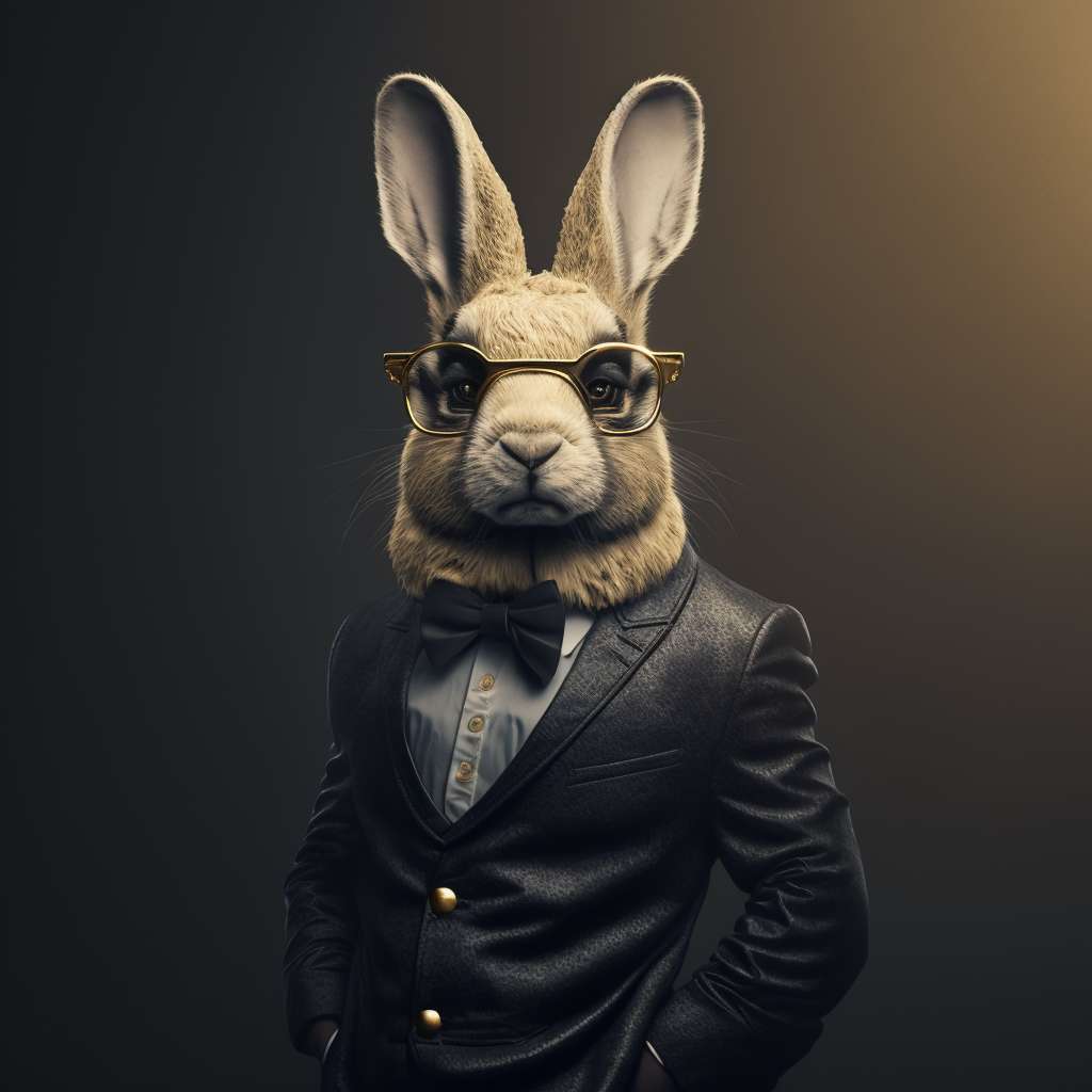 西装版十二生肖 兔