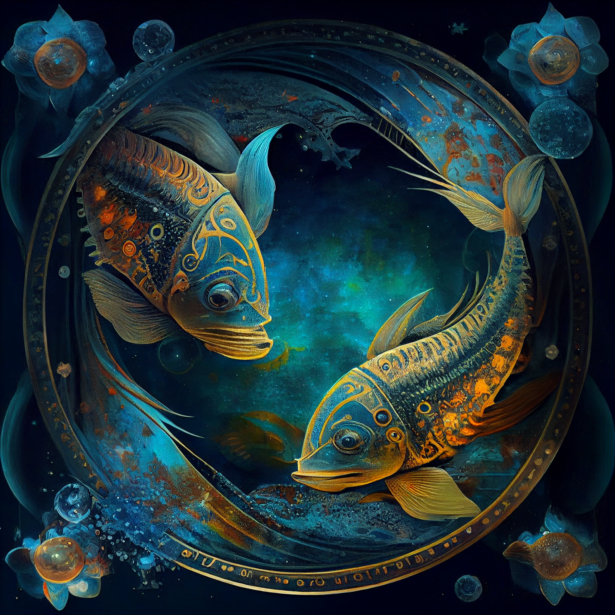 双鱼座符号黄道带 向量例证. 插画 包括有 星形, 机智, 海运, 向量, 知道, 神秘, 图画, 艺术, 动画片 - 7444435