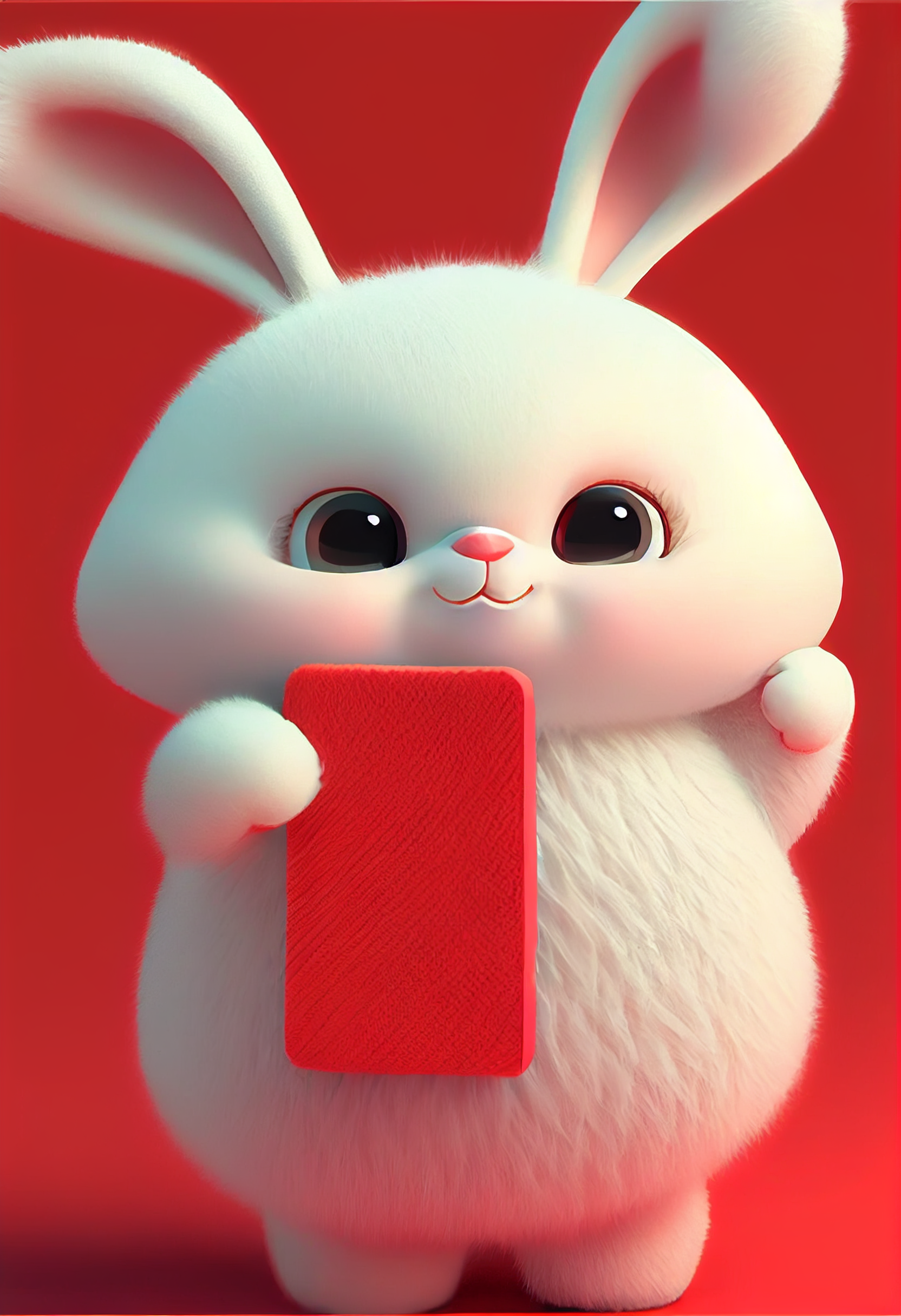 可爱的白色小兔子高清图片 - 素材中国16素材网