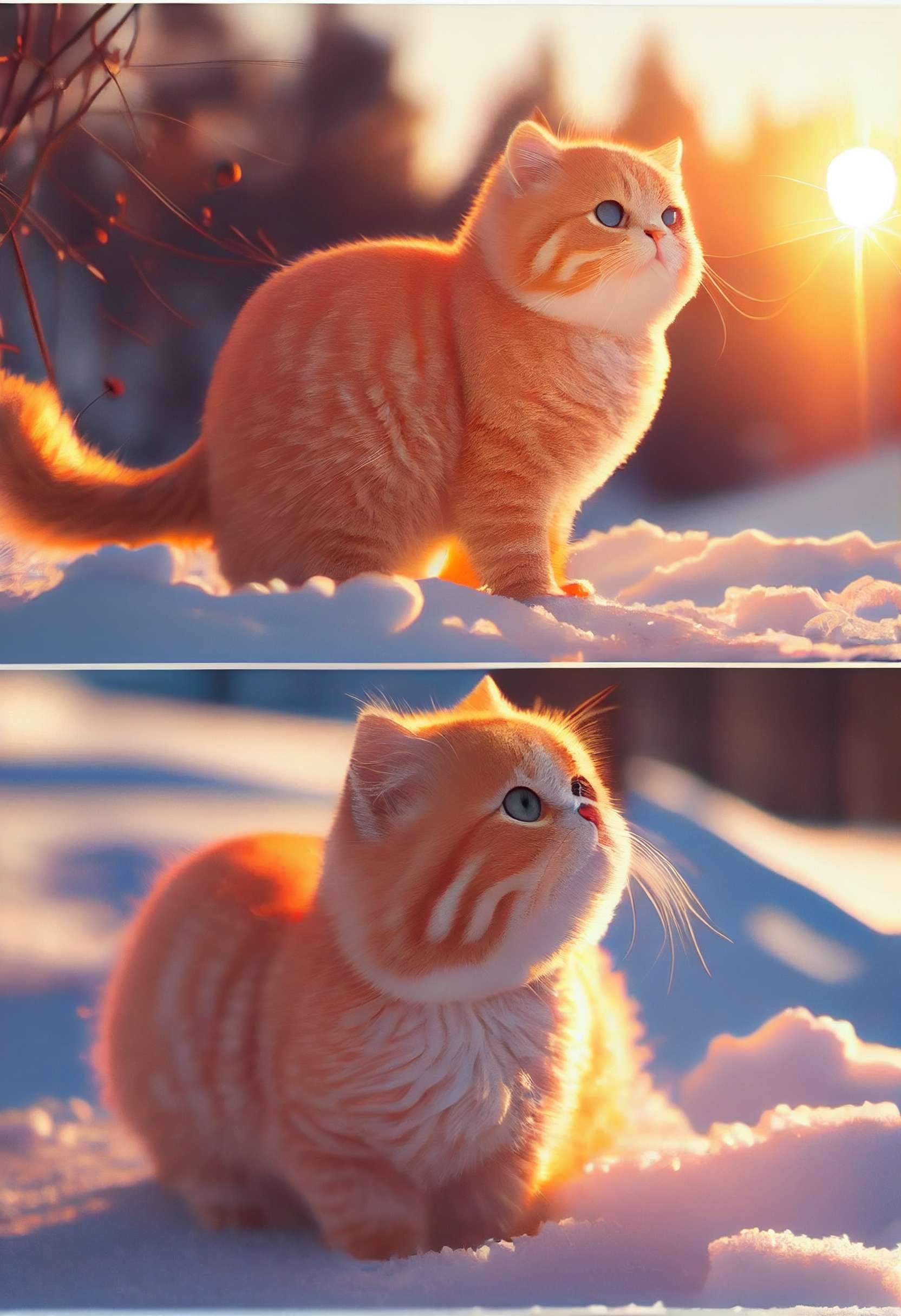 美丽的小橙色猫咪