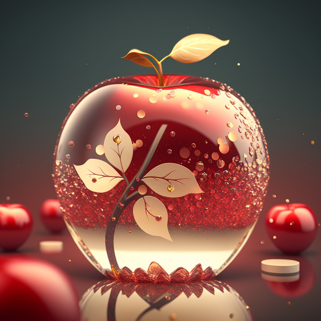 水晶金属8cm刻面苹果圣诞节礼品 珐琅叶子桌面摆件蜂窝面水晶苹果-阿里巴巴