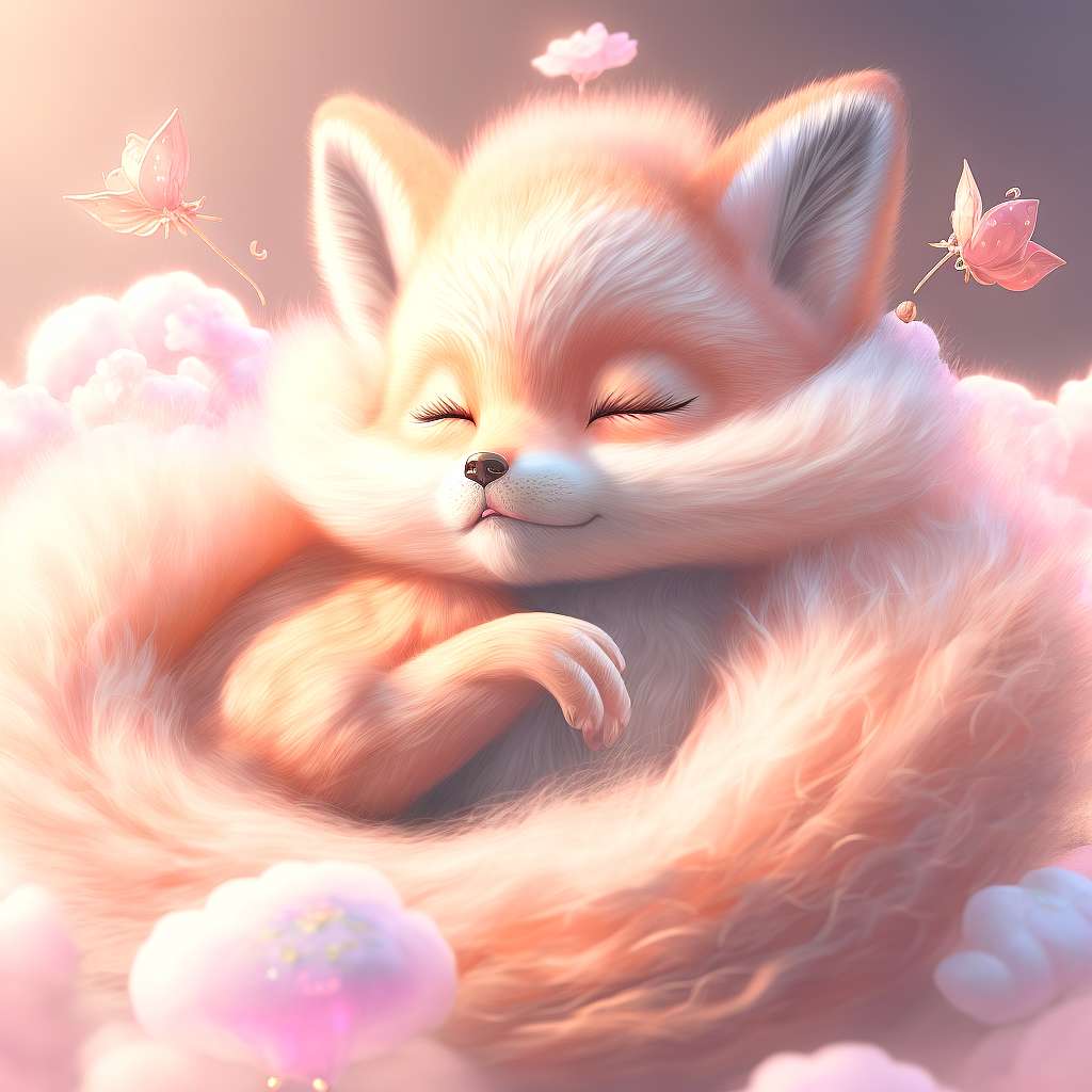 送给妈妈鲜花的小狐狸插画图片素材-编号40274985-图行天下
