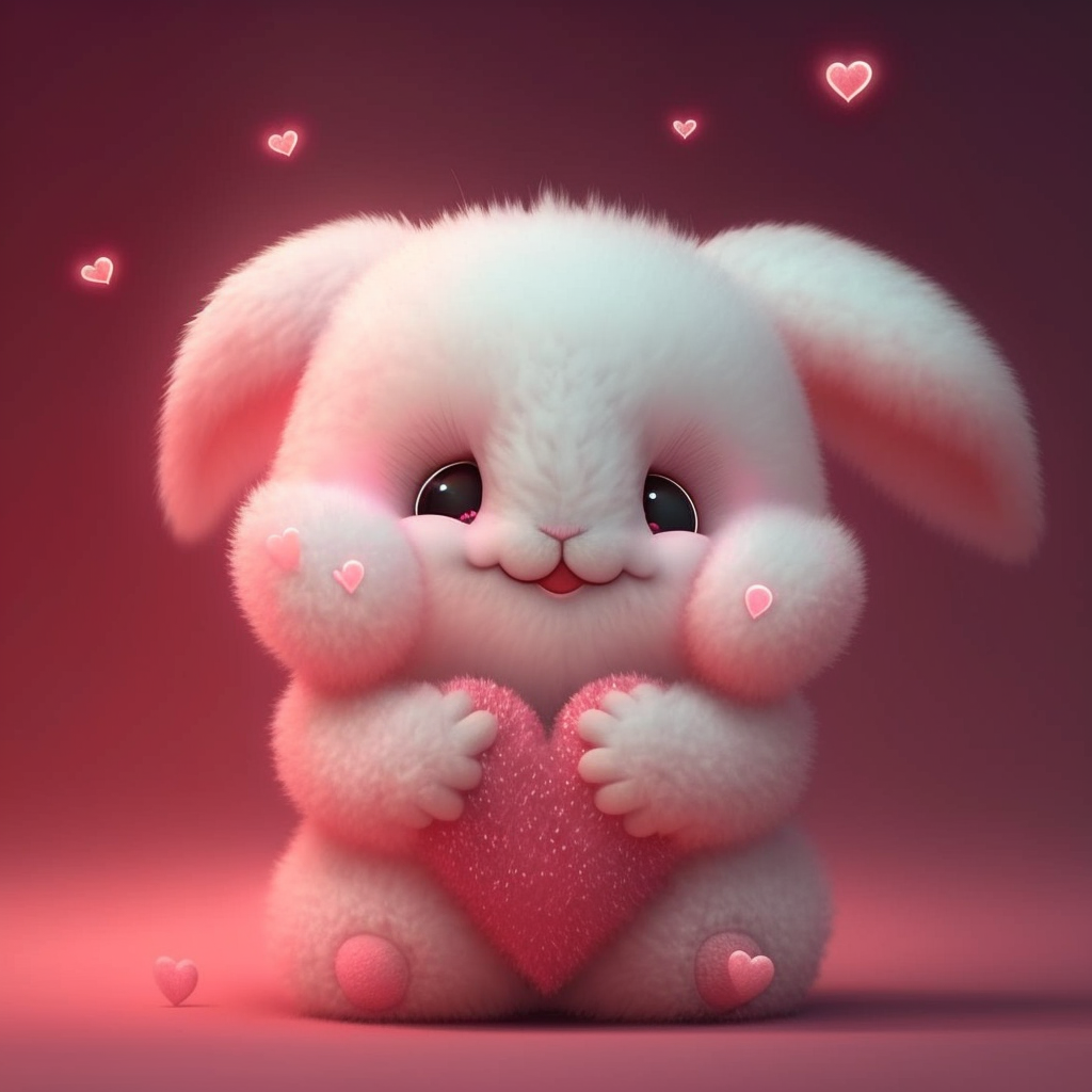 可愛的愛心兔子 紅色的桃心 漂亮的愛心兔子 手繪愛心兔子, 可愛的愛心兔子插畫, 愛心兔子裝飾, 紅色的桃心向量圖案素材免費下載，PNG ...