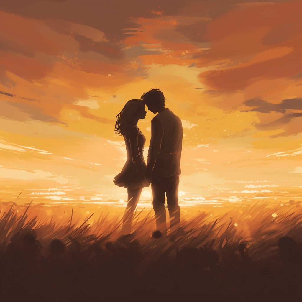 Romantic Couple Sunset Silhouette Wallpapers - Wallpaper Cave