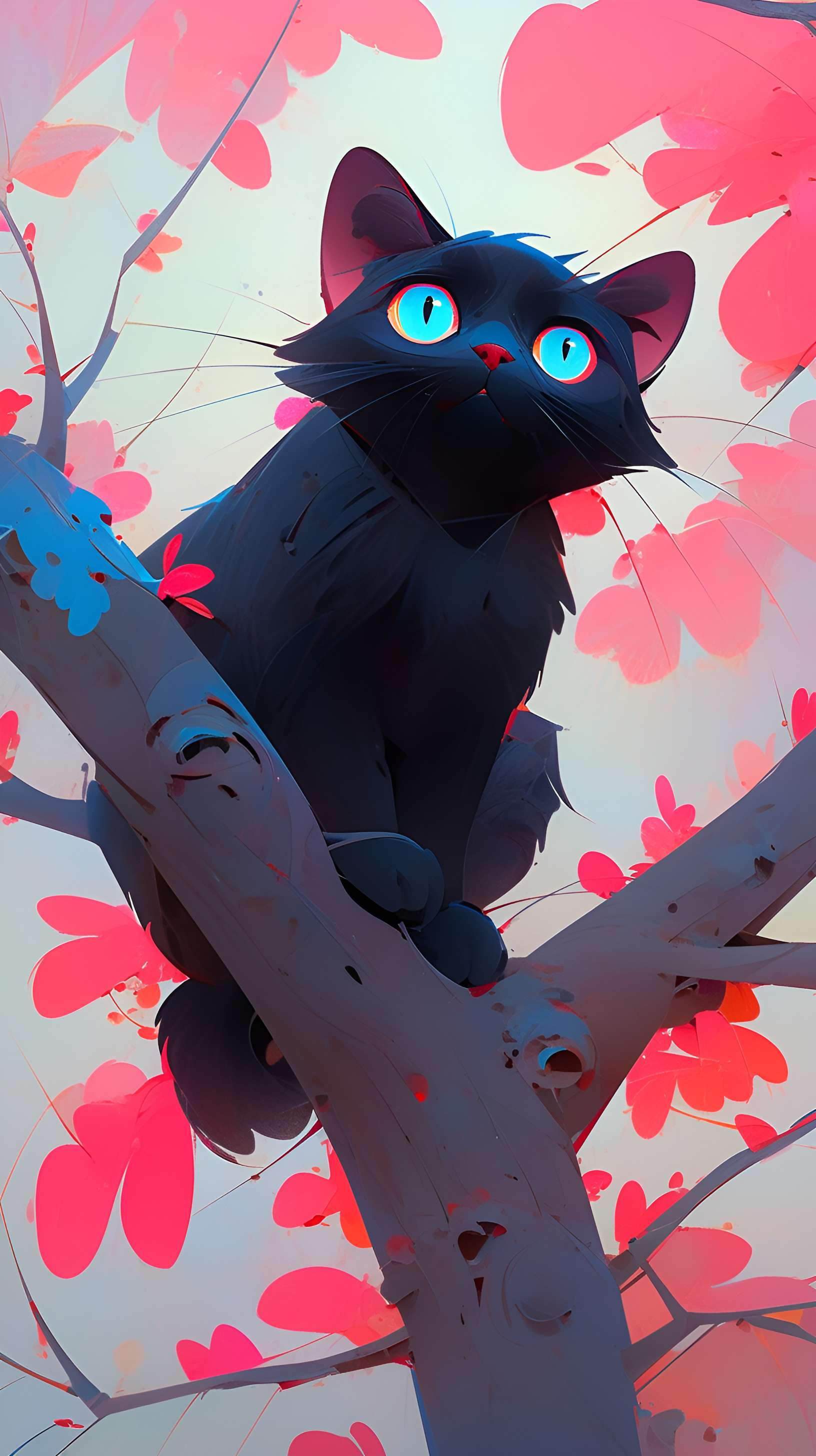 小黑猫•插图
