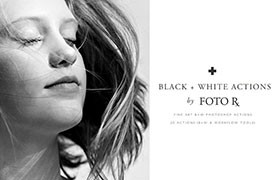  Professional black and white photo filter effect Photoshop action