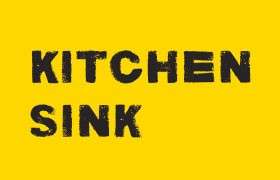 Kitchen Sink 创意手工英文字体