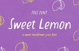 Sweet Lemon 手写英文字体，免费可商用