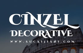 Cinzel Decorative 古罗马英文字体完整版