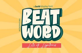 BeatWord 卡通英文字体