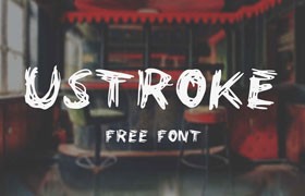 Ustroke 涂鸦英文字体，免费可商用