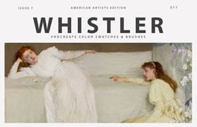 惠斯勒（Whistler）印象派油画Procreate笔刷
