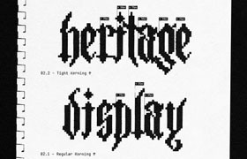 Heritage 哥特式像素英文字体，免费可商用