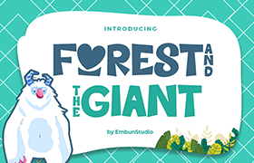 Forest And Giant 卡通英文字体