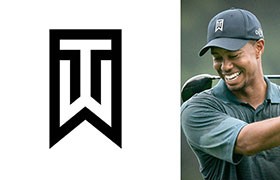 Tiger Woods 老虎伍兹标志logo，AI源文件