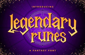 Legendary Runes 魔法风格英文字体