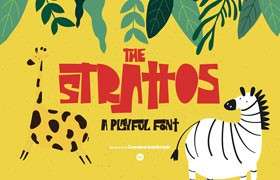 The Strattos 儿童卡通英文字体