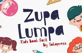 Zupa Lumpa 可爱的儿童字体