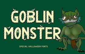 Goblin Monster怪物主题英文字体