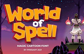 World Of Spell 游戏卡通英文字体