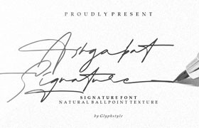 Ashgabat签名风格英文字体