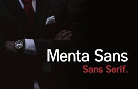 Menta Sans 现代商务风英文字体