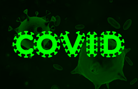 COVID新冠病毒英文字体