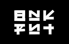 Bankay 日式风格英文字体