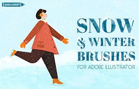 Illustrator冬季雪花笔刷
