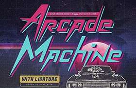 Arcade Machine街机游戏英文字体