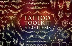 350+纹身刺青图案笔刷套装